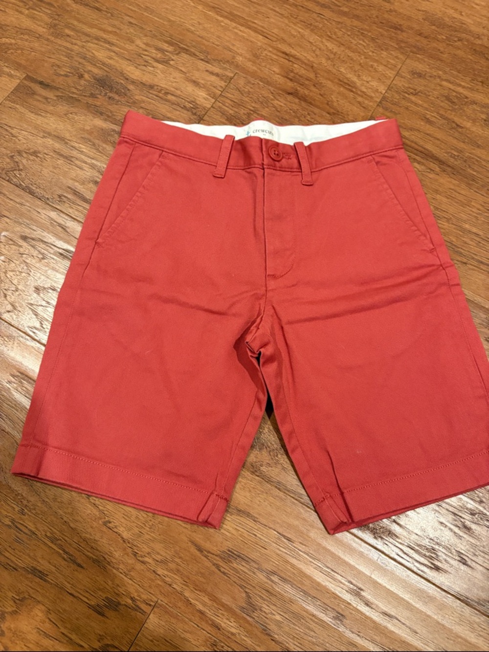 J. Crew Men's Coral-Red Flat Front Chino Shorts